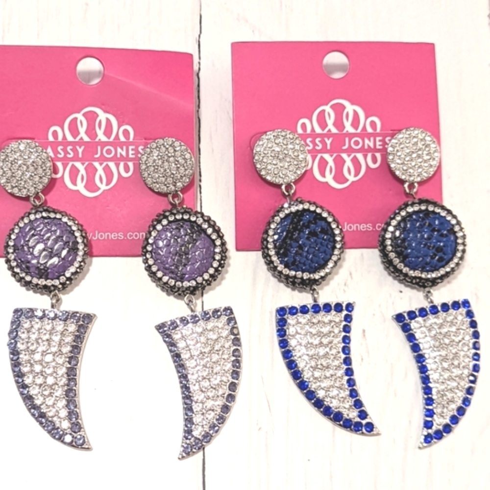 Tizani Dangle Earrings by Sassy Jones